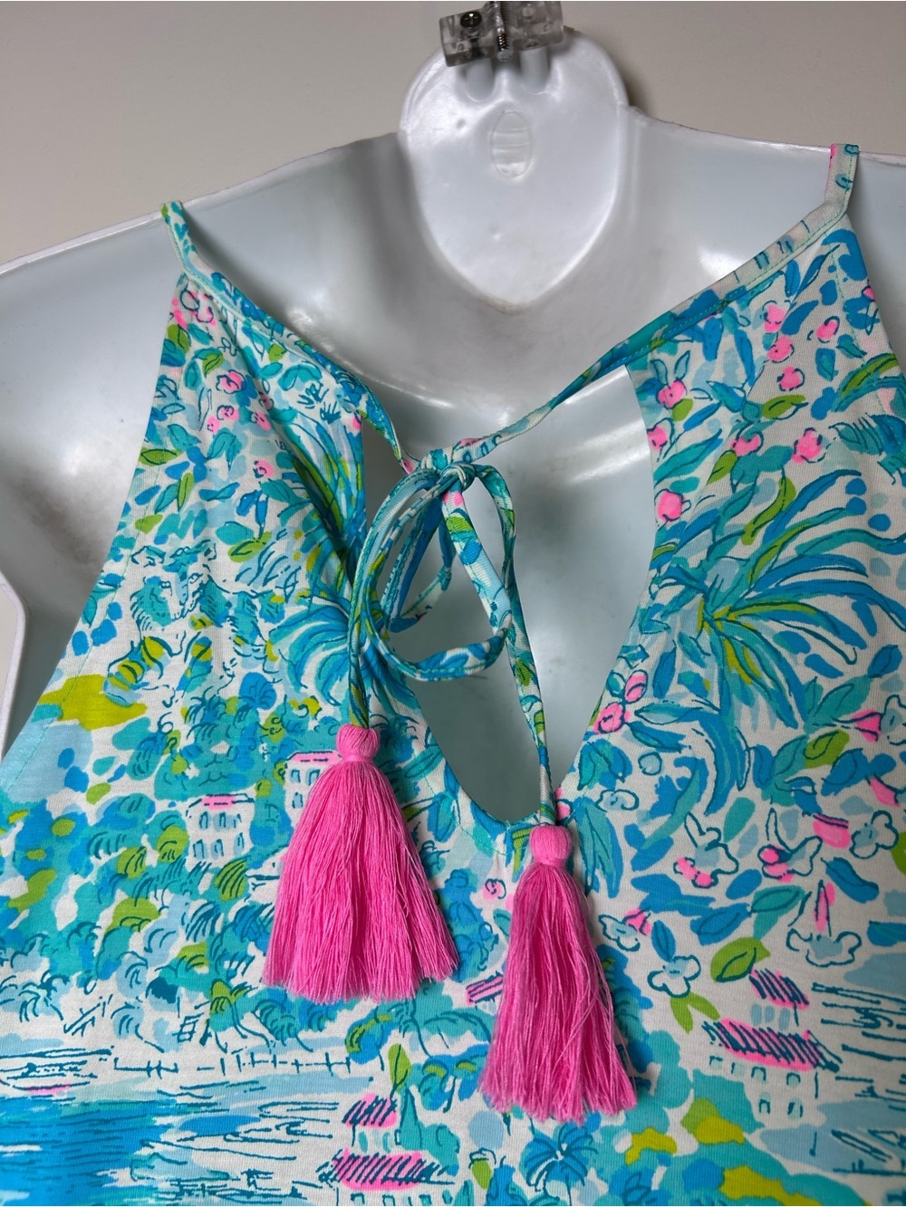 Lilly Pulitzer Margot Swing Dress Gustavia Green Sunshine City size XS sundress - Picture 7 of 9